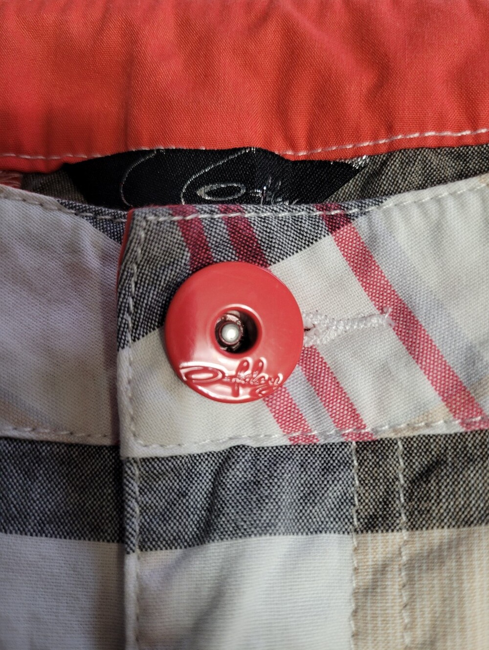 Vintage Oakley Mad Scientist Skull Plaid Shorts Men - Size 30 - Picture 5 of 13